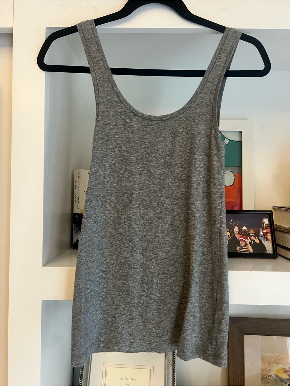 Theory Gray Scoop Neck Tank Top XS new
